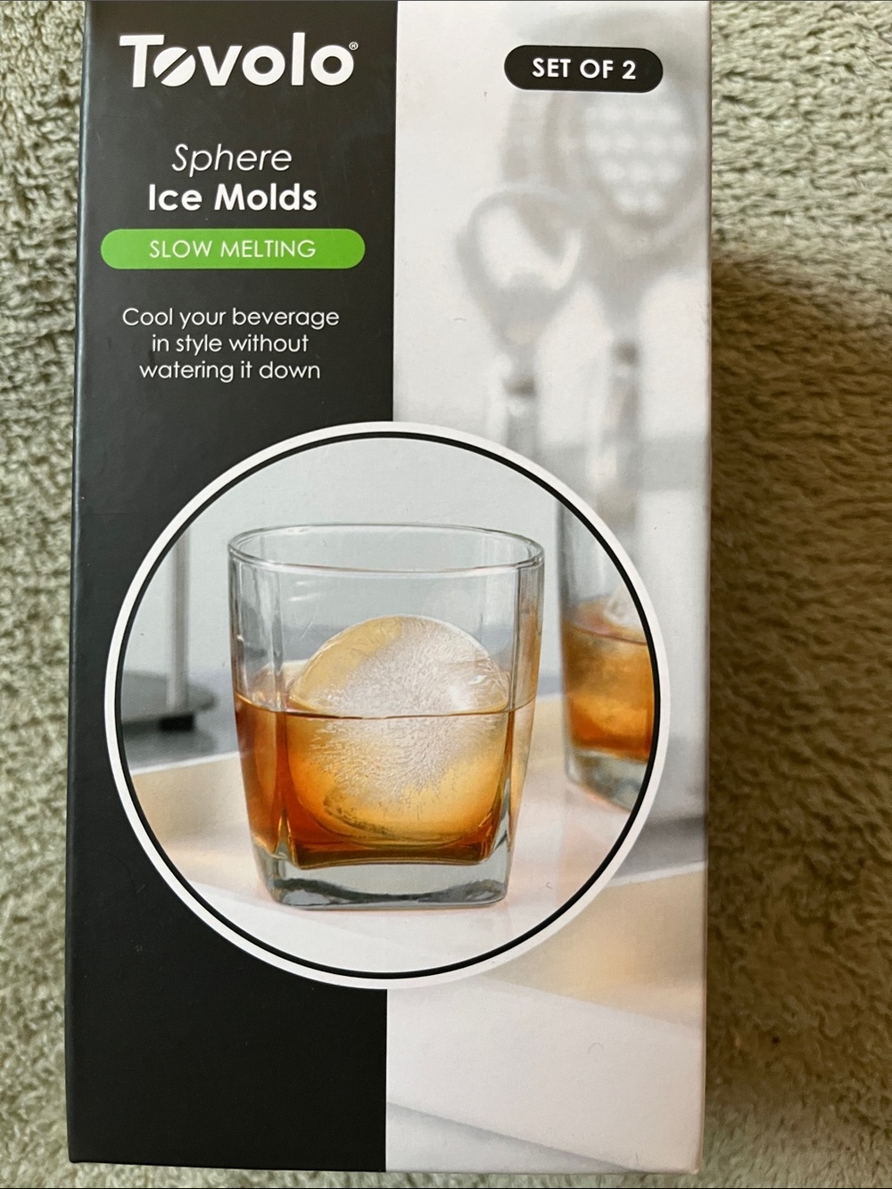 Tovolo Sphere Ice Molds - Clear Slow-Melting Ice (Set of 2)